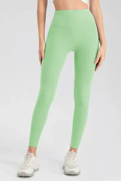 High Waist Skinny Active Pants - Trendsi - Flyclothing LLC