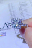 1 Carat Moissanite Square Ring - Trendsi