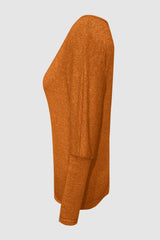 Cutout Round Neck Long Sleeve T-Shirt - Trendsi