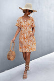 Printed Button down Pocketed Dress - Trendsi - Flyclothing LLC