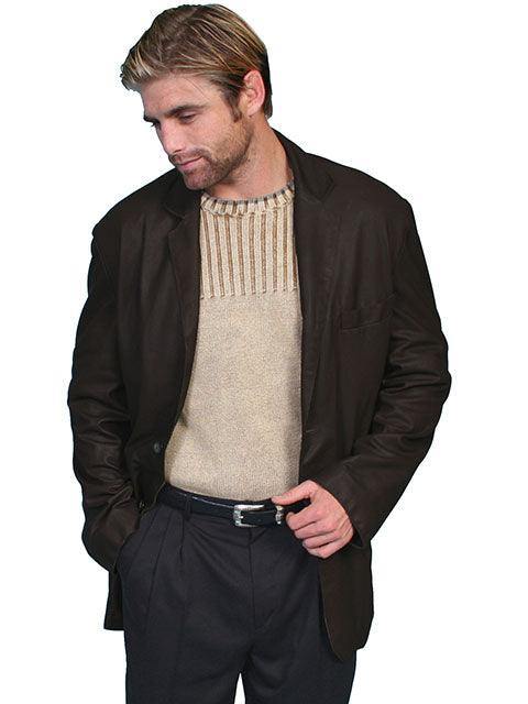 Scully BLACK MEN'S BLAZER - Scully Leather