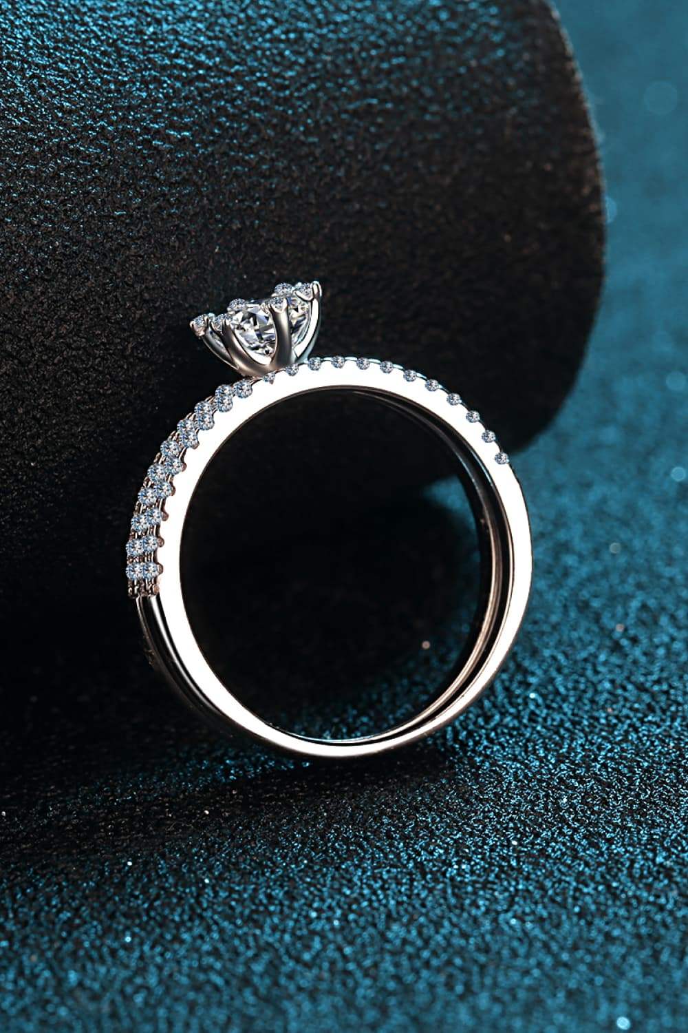 Moissanite 925 Sterling Silver Ring Set - Trendsi - Flyclothing LLC