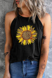 Sunflower Graphic Round Neck Tank - Trendsi