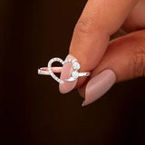 Heart Shape 925 Sterling Silver Ring - Trendsi