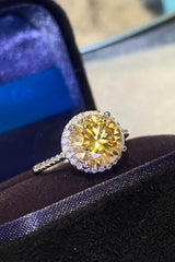 2 Carat Moissanite Round Ring - Trendsi