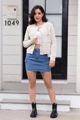 Button Up Round Neck Cardigan - Trendsi - Flyclothing LLC