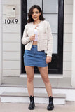 Button Up Round Neck Cardigan - Trendsi