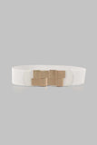 Geometric Buckle Elastic Wide Belt - Trendsi - Flyclothing LLC