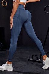 Wide Waistband High Waist Active Leggings - Flyclothing LLC