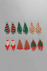Christmas Beaded Earrings - Trendsi - Flyclothing LLC