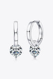 2 Carat Moissanite 925 Sterling Silver Drop Earrings - Trendsi