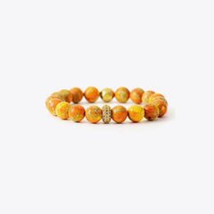 Natural Stone Beaded Bracelet - Trendsi