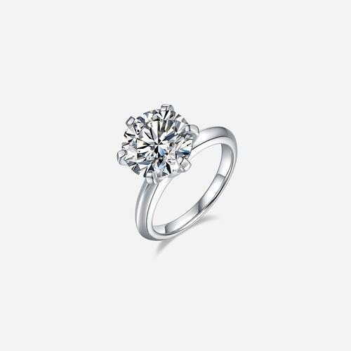 5 Carat Moissanite 925 Sterling Silver Ring - Trendsi