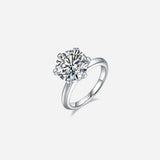 5 Carat Moissanite 925 Sterling Silver Ring - Trendsi