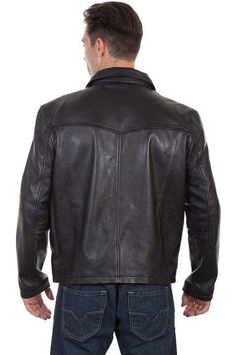 Scully BLACK /SOFT TOUCH LAMB WESTERN YOKE/CONCEALED JACKET - Scully Leather - Flyclothing LLC