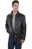 Scully BLACK /SOFT TOUCH LAMB WESTERN YOKE/CONCEALED JACKET - Scully Leather