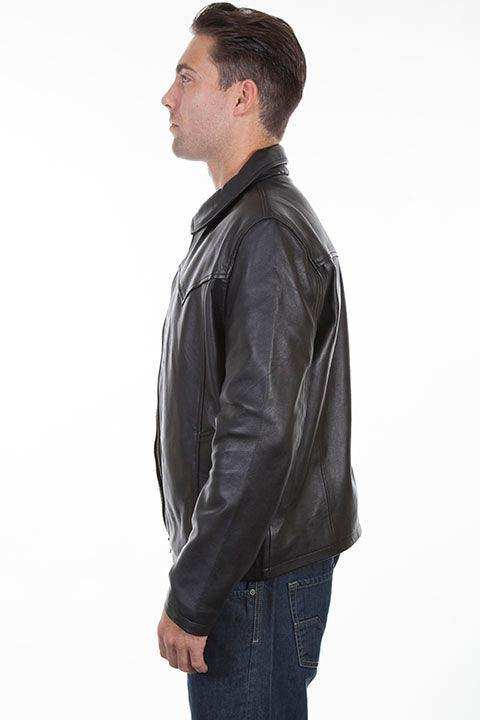 Scully BLACK /SOFT TOUCH LAMB WESTERN YOKE/CONCEALED JACKET - Scully Leather - Flyclothing LLC