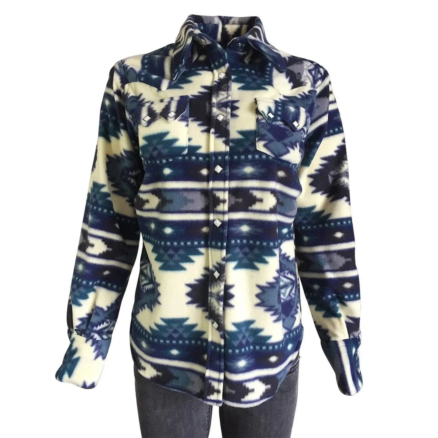 Rockmount Ranch Wear Womens Native Pattern Fleece Western Shirt - Rockmount Clothing - Flyclothing LLC
