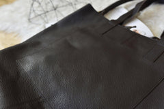 Kiko Leather Journalist Tote - Kiko