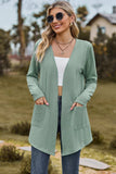 Open Front Long Sleeve Cardigan - Trendsi - Flyclothing LLC