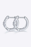 Moissanite Twisted Platinum-Plated Earrings - Trendsi - Flyclothing LLC