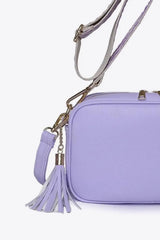 PU Leather Tassel Crossbody Bag - Trendsi - Flyclothing LLC