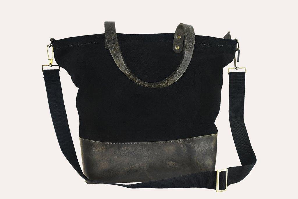 Kiko Leather Boyfriend Tote Canvas - Kiko