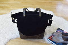Kiko Leather Boyfriend Tote Canvas - Kiko