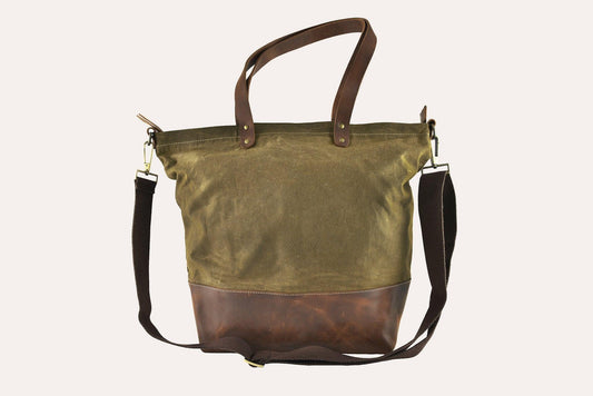Kiko Leather Boyfriend Tote Canvas - Kiko