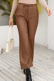 Drawstring Wide Leg Long Pants - Trendsi - Flyclothing LLC