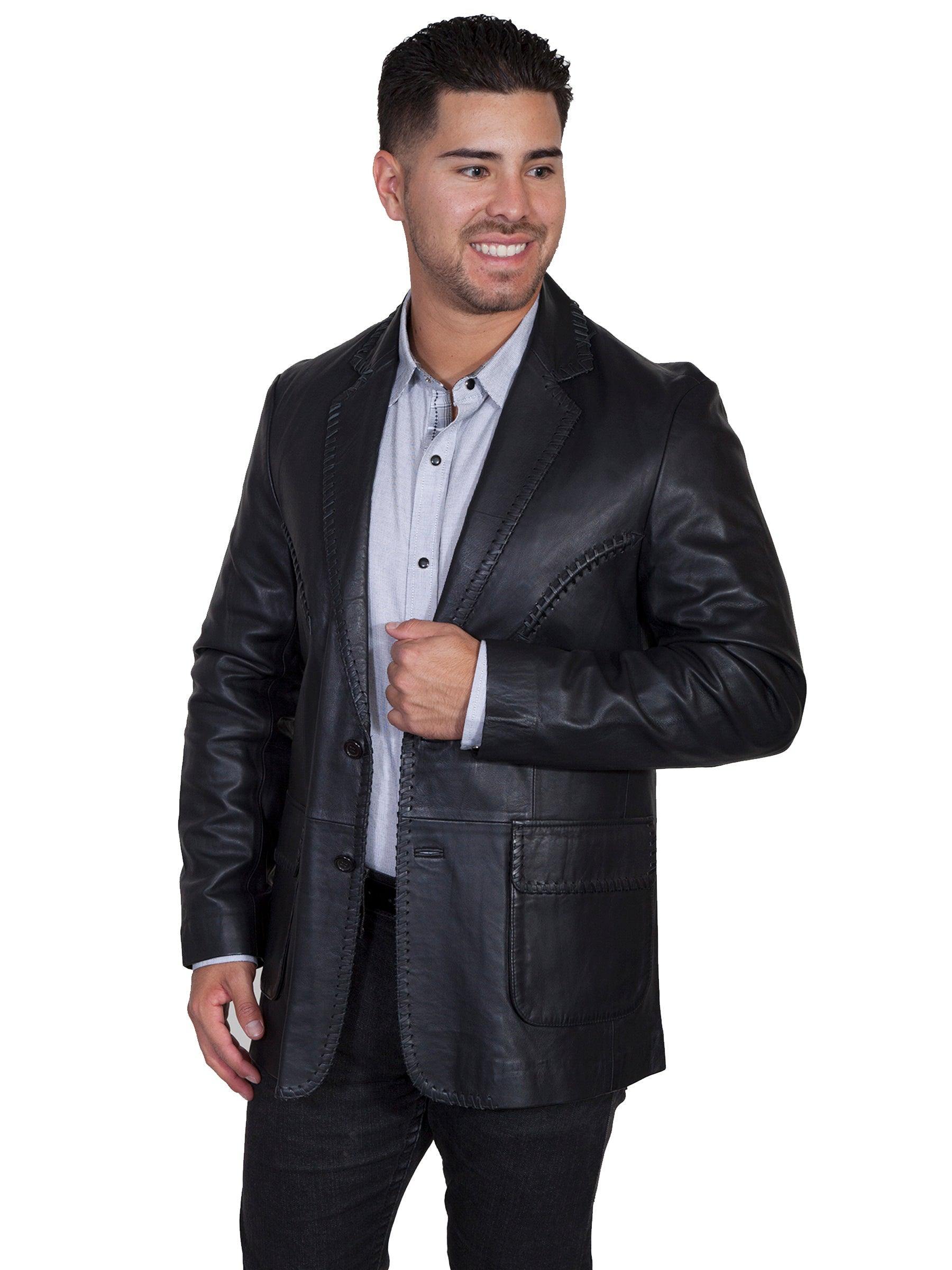 Scully BLACK LAMB LACED BLAZER - Scully Leather