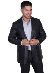 Scully BLACK LAMB LACED BLAZER - Scully Leather