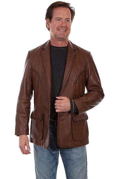 Scully CHOCOLATE LACED BLAZER - Scully Leather