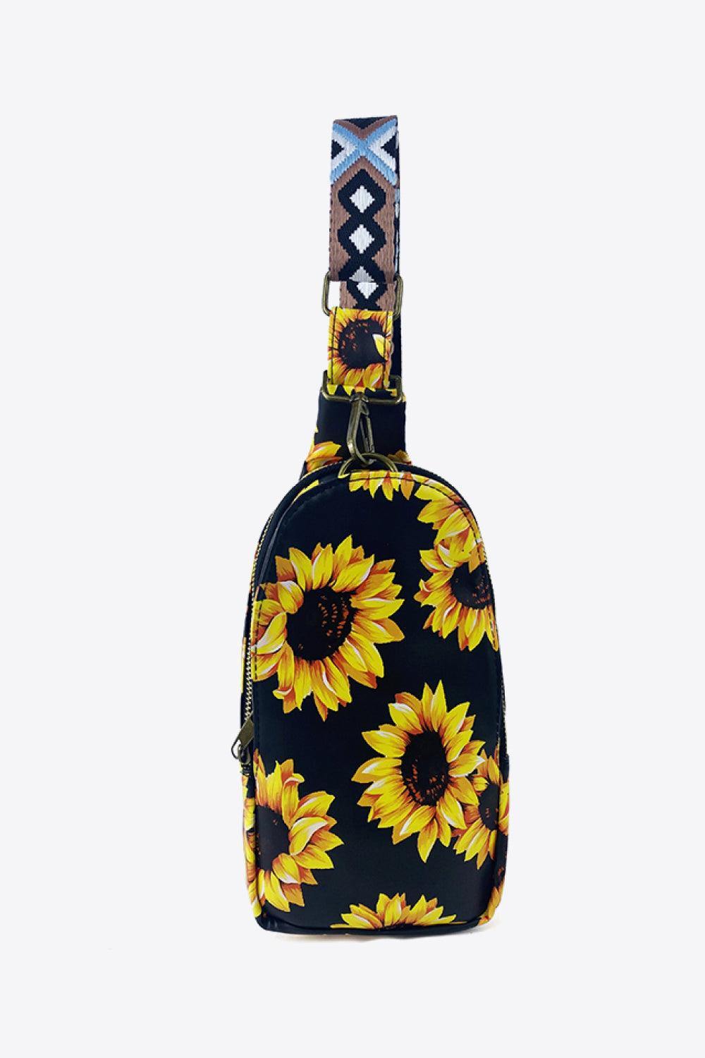 Printed PU Leather Sling Bag - Flyclothing LLC