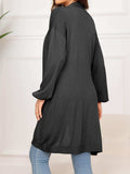 Dropped Shoulder Open Front Longline Cardigan - Trendsi - Flyclothing LLC