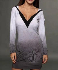 Rebel Sprit Two-Tone Hooded Dress - Rebel Spirit Clothing