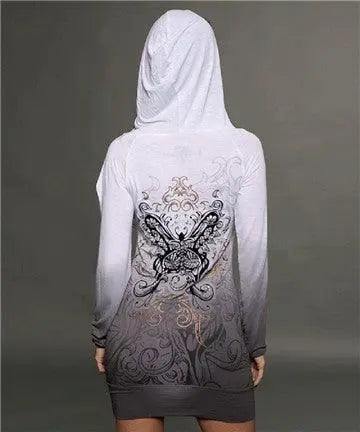 Rebel Sprit Two-Tone Hooded Dress - Rebel Spirit Clothing