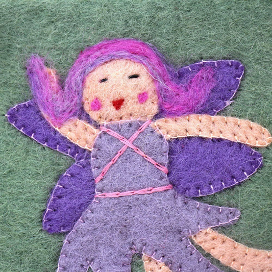 Hand Crafted Felt Starry Fairy Pouch - Global Groove Direct