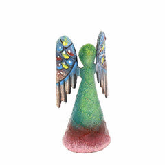 Painted Steel Drum Angel - 4 Inch - Croix des Bouquets (H) - Croix des Bouquets