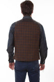 Scully DK BROWN RUGGED LAMB RUGGED MEN'S VEST - Scully Leather