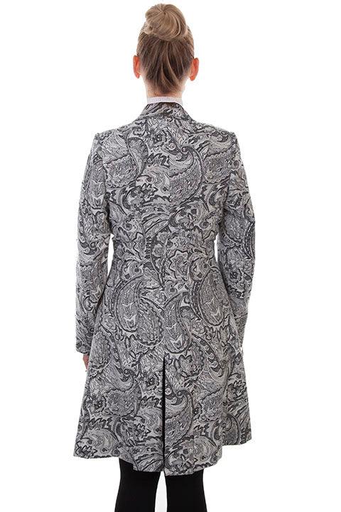 Scully BLACK-WHITE CHENILLE FROCK COAT - Flyclothing LLC