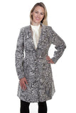 Scully BLACK-WHITE CHENILLE FROCK COAT - Scully Leather