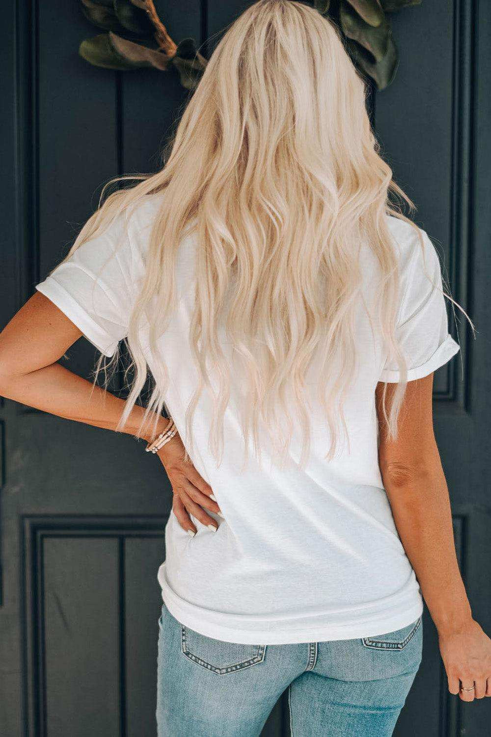 NASHVILLE MUSIC CITY Graphic Round Neck Tee - Trendsi - Flyclothing LLC