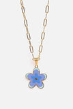 Flower Pendant Stainless Steel Necklace - Trendsi - Flyclothing LLC