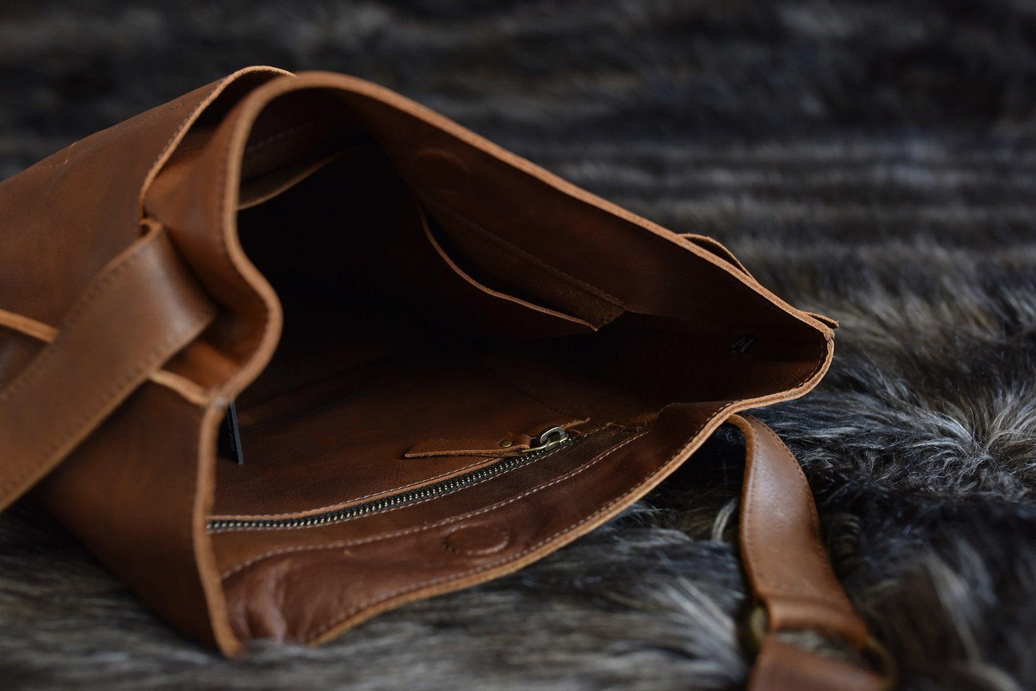Kiko Leather Cross Over Tote - Kiko