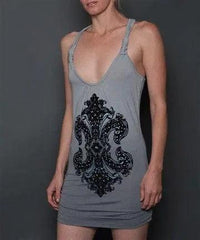 Rebel Spirit Gray Crest Tank - Rebel Spirit Clothing