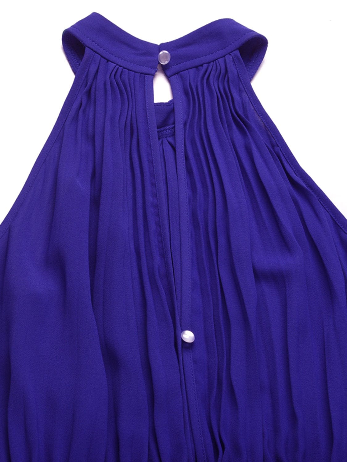 Cutout Tied Pleated Sleeveless Jumpsuit - Trendsi