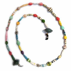 Face Mask/Eyeglass Paper Bead Chain, Colorful Mixed Shapes - Creative Alternatives
