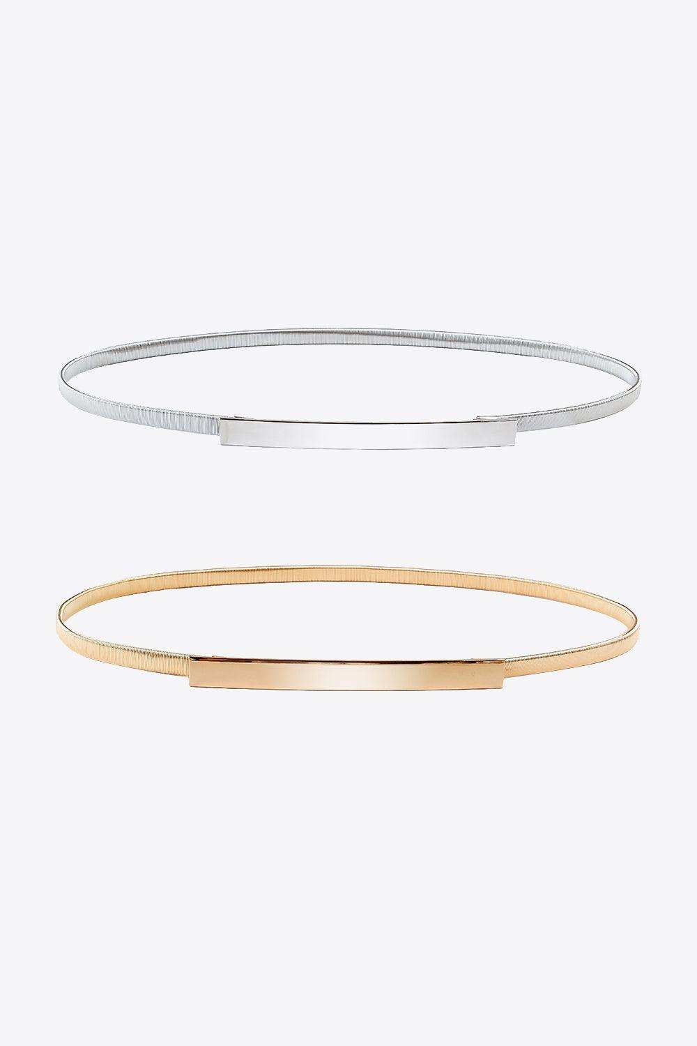 Elastic Iron Skinny Belt - Trendsi - Flyclothing LLC