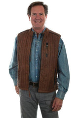 Scully Leather Brown Men's Mens Vest - Scully Leather